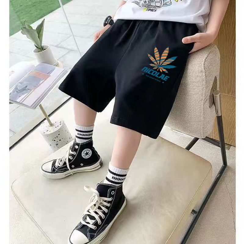 2022 New children's clothing, boys' shorts, summer casual sports pants, knitted capri pants, children's pants Specification image