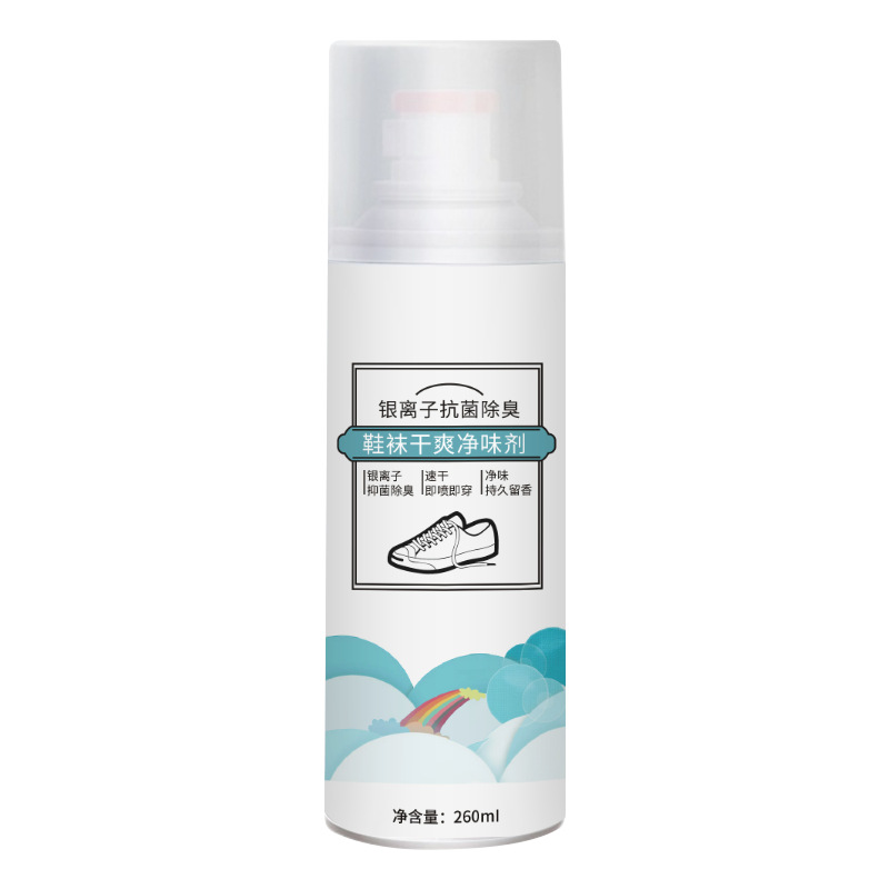 Bottled shoes and socks dry refreshing agent manufacturers direct silver ion deodorant quick dry that spray shoes and socks deodorant spray Item Picture