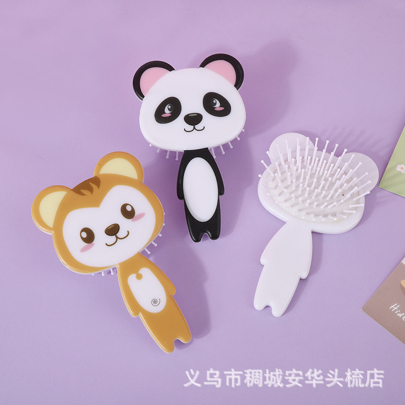 Cute Cartoon Hair Comb Cartoon Animal Series Portable Girl Massage Comb Home Hair Styling Curling Comb details Picture
