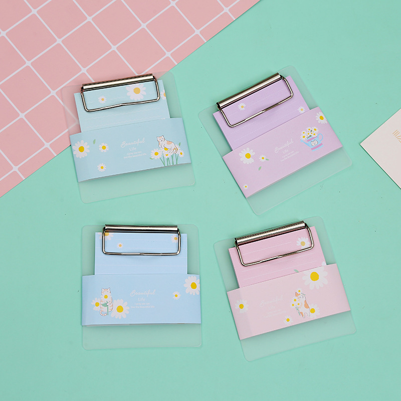 Sticky note paper, small Daisy board, clip-on sticky notes, cute cartoon sticky note book, simple student note-taking sticky note customization