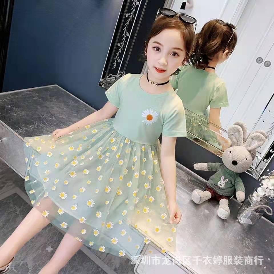 Summer new girls' dresses and children's dresses for foreign trade are available at low prices. Wholesale of foreign trade clothing Specification image