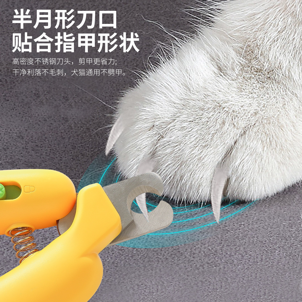 Cat nail clippers, dog pet-specific banana nail clippers, nail clippers, anti-bleeding, rabbits, small dogs Specification image