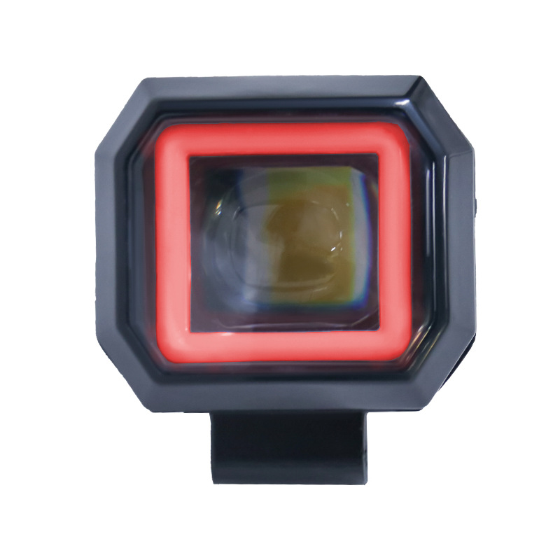 Motorcycle Angel Eye Headlights Motorcycle Square Headlights Led Flash Lights Converted Near And Far Integrated External Headlights Item Picture