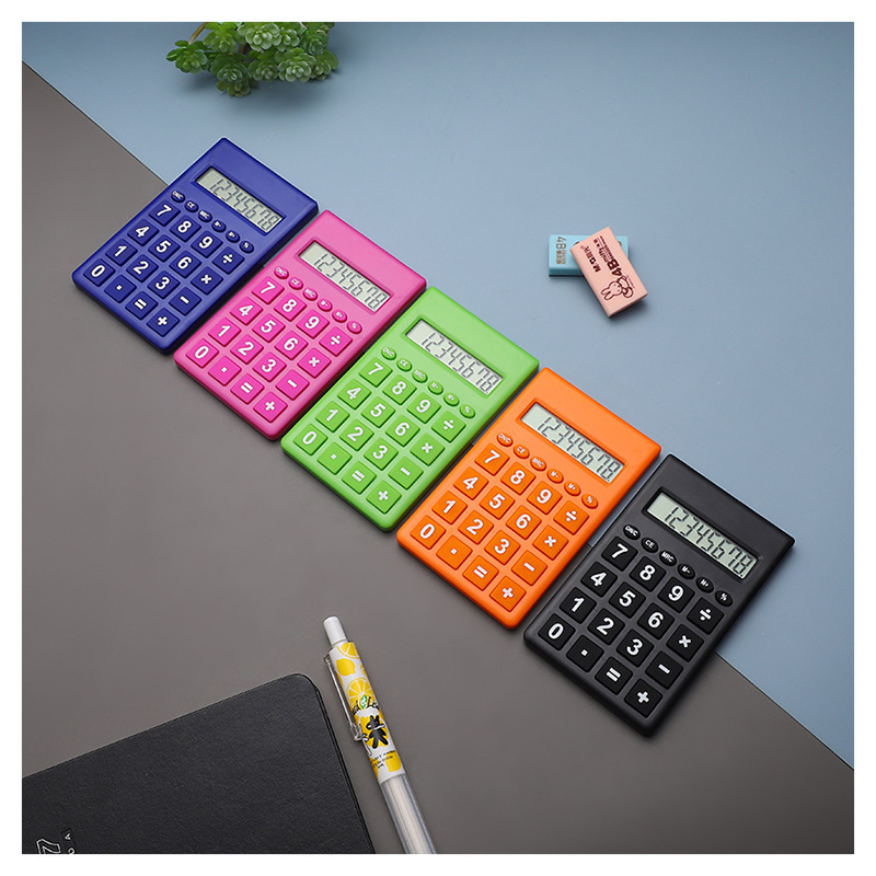 迷你计算器学白底实物图