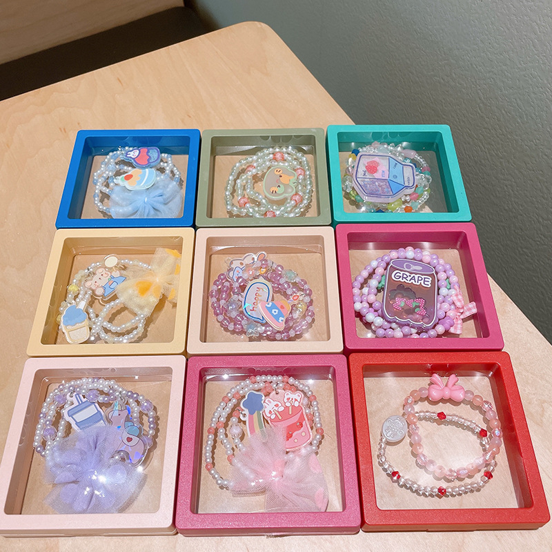 韩国儿童卡通可爱项链网红同款飞船小熊蝴蝶结少女首饰小女孩饰品详情图4