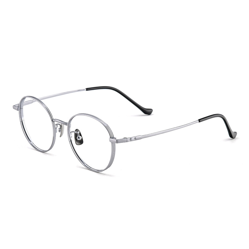 批发复古设计新款纯钛眼镜框眼镜架可配防蓝光近视眼镜2031详情图5