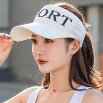 Summer women's sunscreen hat empty top sun hat knitted UV protection leisure sports SPORT manufacturers spot