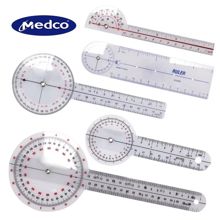 Cross-border exclusive medical bone density ruler, multi-specification limb measurement folding Angle ruler set, orthopedic protractor details Picture