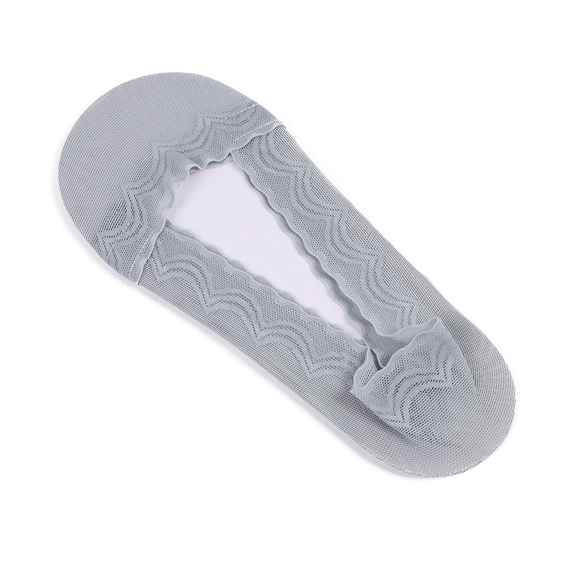 Summer Thin Shallow Mouth Invisible Short Socks Female Silicone Non-Slip With Socks Female Item Picture