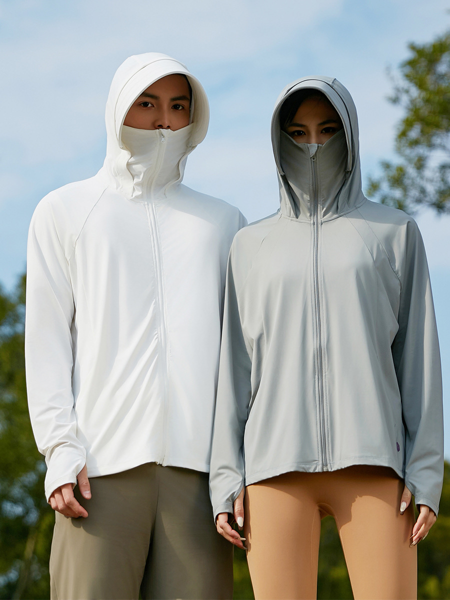 New original gauze sunscreen clothing women ice silk cool sun-protective clothing detachable large brim upf50+ breathable sunscreen clothing men Item Picture