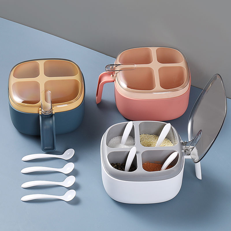 One-piece multi-compartment four-compartment chicken essence seasoning box combination set Specification image