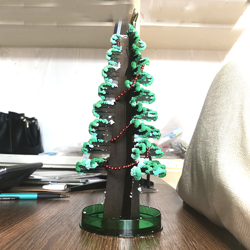 Extra-large magic Christmas tree, paper tree blooming, magical growth, crystal tree, children's DIY science experiment toy Specification image