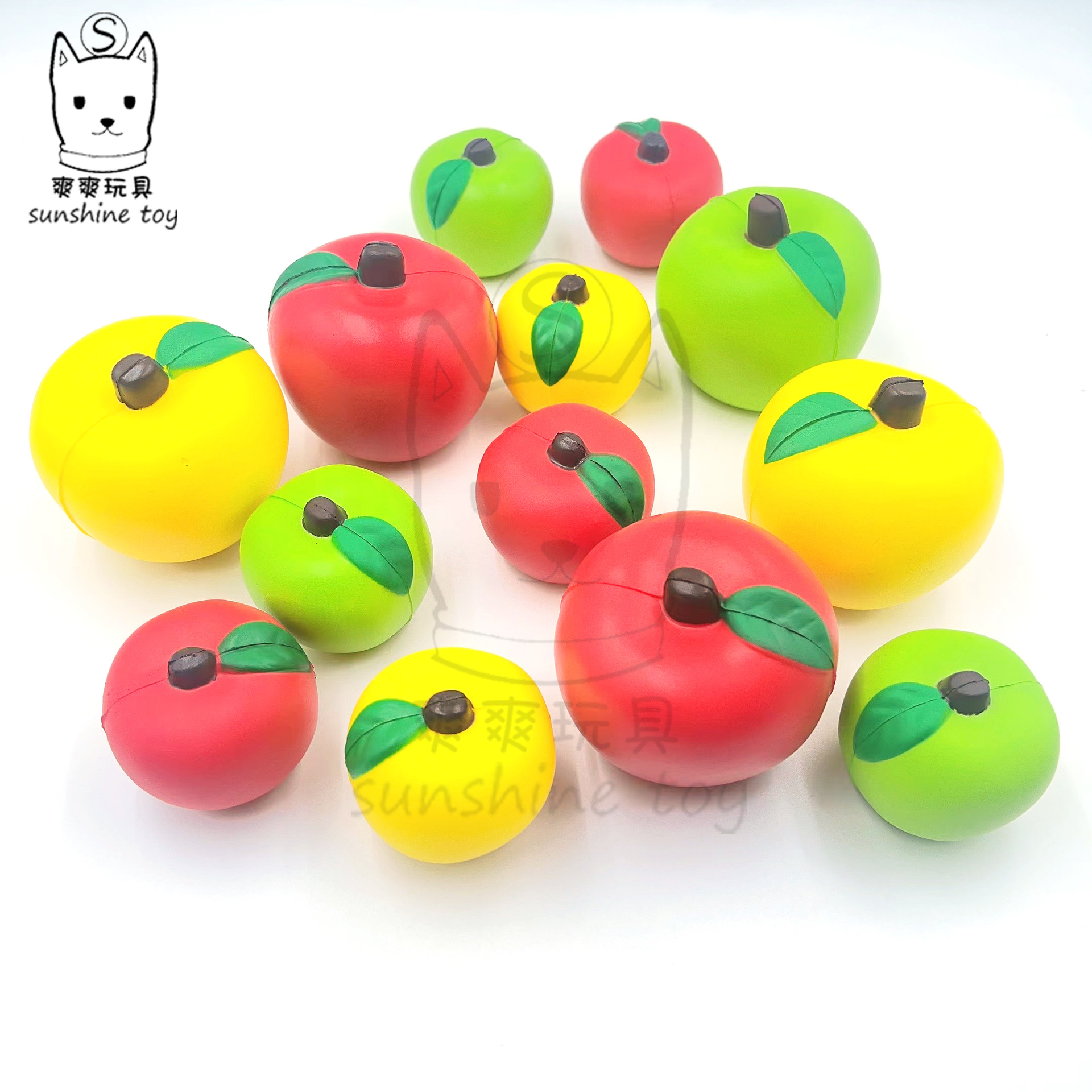 Cross-border pu foam tomato release toy, high resilience tomato simulation vegetable and fruit pressure ball, printed logo pic 7