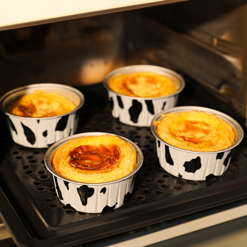 Baked egg tart small bowl, air fryer tin foil box, home barbecue tin foil cup, egg aluminum foil bowl, disposable lunch box Application Scenario