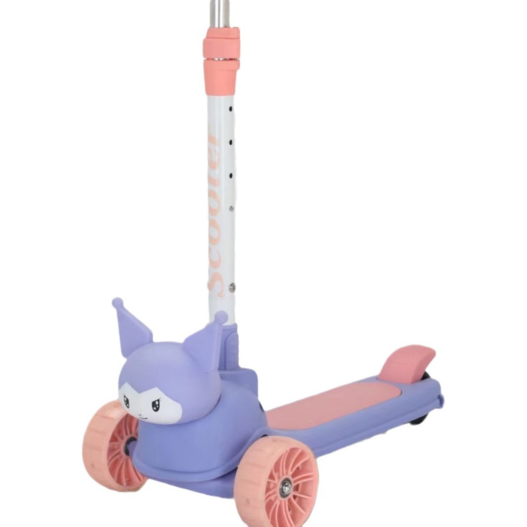 New children's scooters for foreign trade, children's single-leg sliding yo-yo and three-wheel sliding baby walkers Item Picture