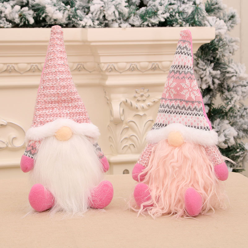 Cheung Chau Christmas New Sitting Posture Christmas Faceless Old Man Deep Forest Dwarf Doll Doll Christmas Gift details Picture