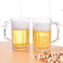 新款塑料大容量透明PS啤酒杯带手柄加厚扎啤杯子饮料果汁水杯厂货图