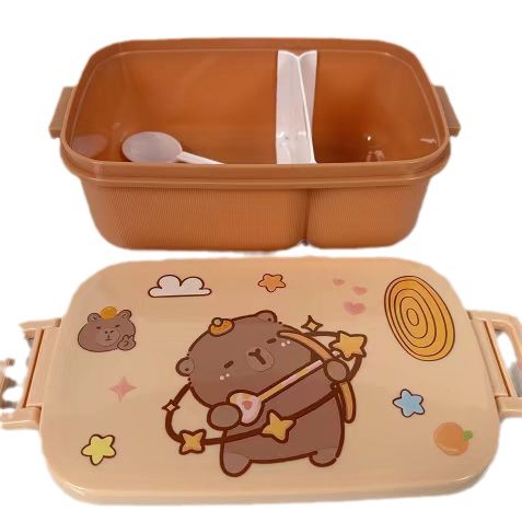 The pattern series lunch boxes are cute cartoon, office worker lunch boxes, student lunch boxes, and separated food storage boxes Item Picture