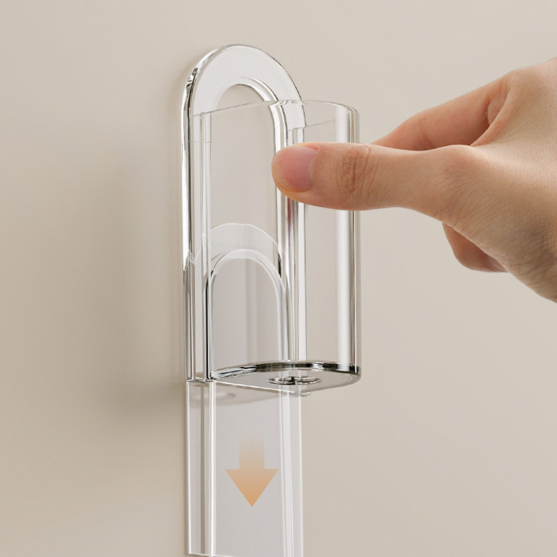 Love you Hui household electric toothbrush holder no punching wall mounted bathroom shelf Simple dental storage rack Specification drawing