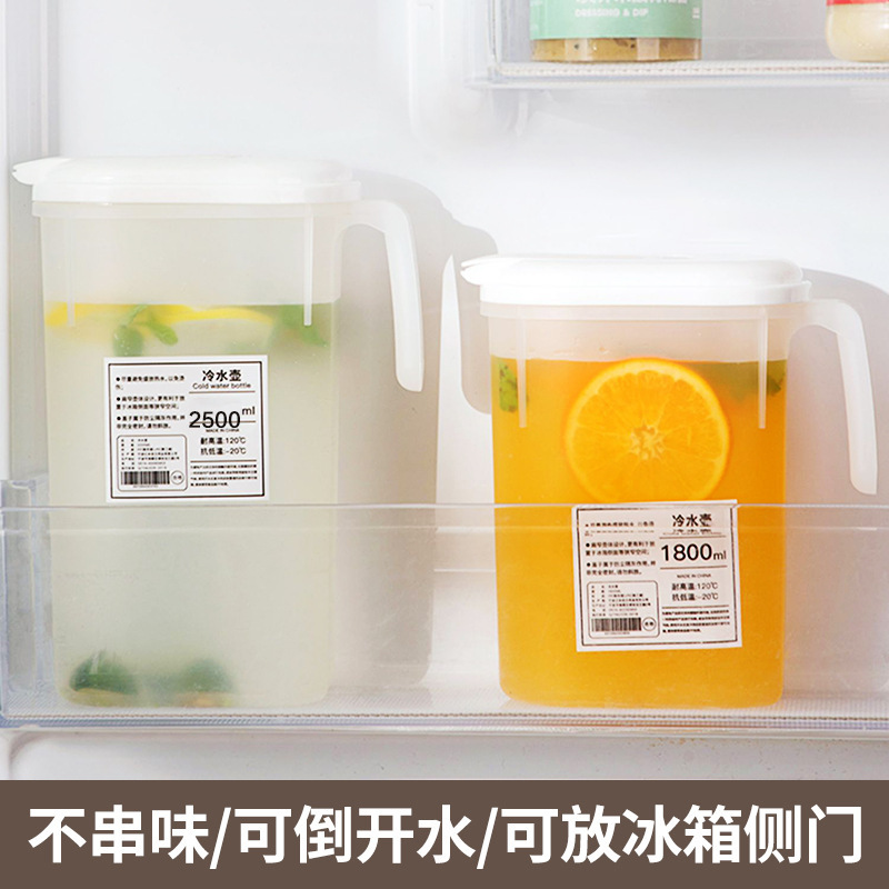 日式冰箱冷水壶家用大容量塑料杯泡茶壶耐高温储水夏季饮料凉水桶详情图1