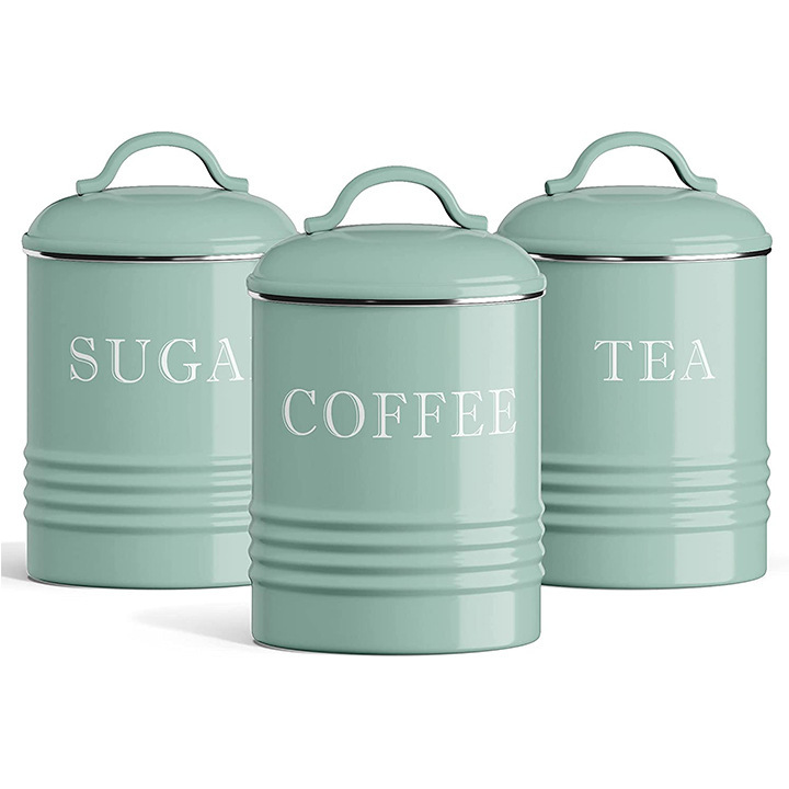 Kitchen tin sealed jar details Picture