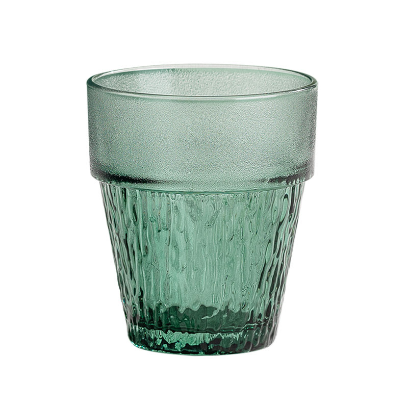 Bailekou Summer Viewing Stackable Cup, high appearance level, creative stackable cup, glass cup, hammer-patterned water cup, household gift Item Picture