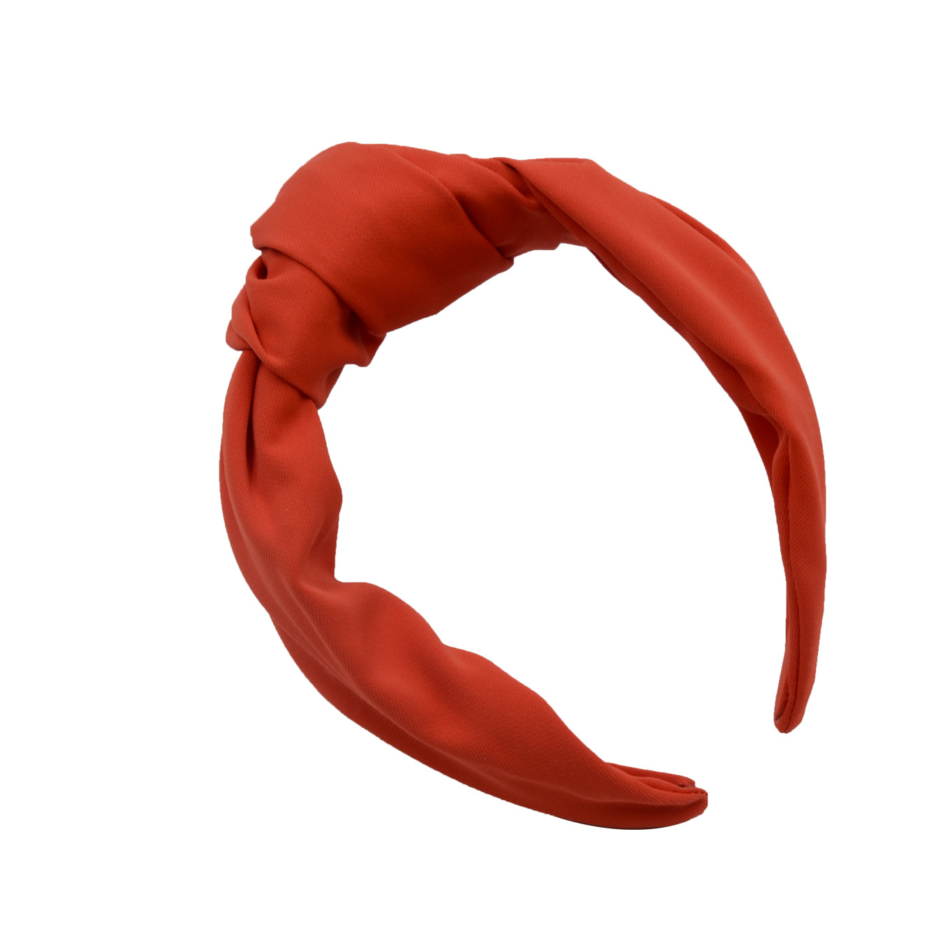 Qiwei Accessories Exclusive European and American cross-border new wide-edge knotted fabric hair band, versatile ins texture satin women's headwear and hair accessories wholesale Item Picture