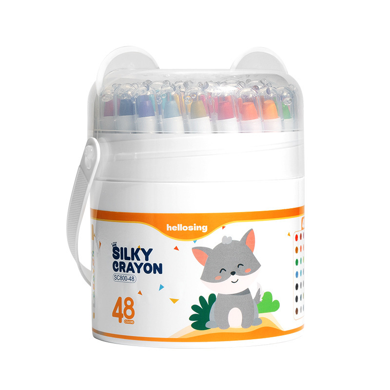 Cross-border children's crayons, colored pens, kindergarten non-toxic, safe, washable and won't dirty hands, infant oil pastels Item Picture