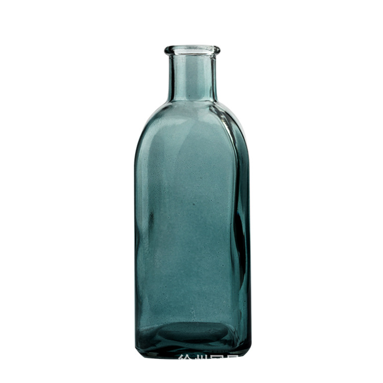 批发彩色玻璃花瓶 透明创意水培玻璃瓶台面家居工艺品摆件花器详情图5