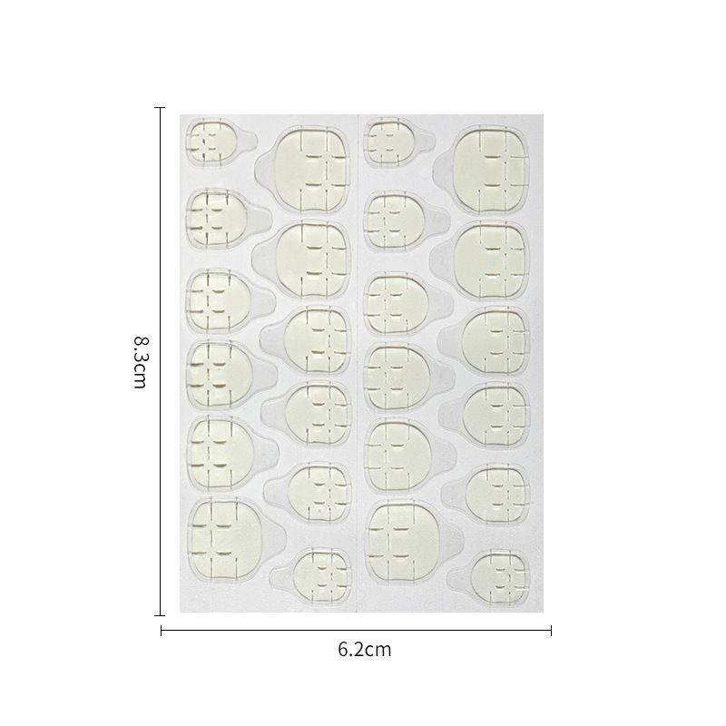 Thin jelly glue nail stickers, high-viscosity false nails, double-sided wearable nail plate stickers, long-lasting and detachable glue Item Picture