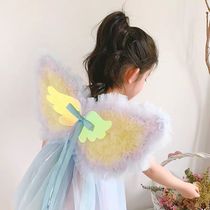 Children princess butterfly angel small wings back adorn cute baby girl stage performance props wholesale ornaments