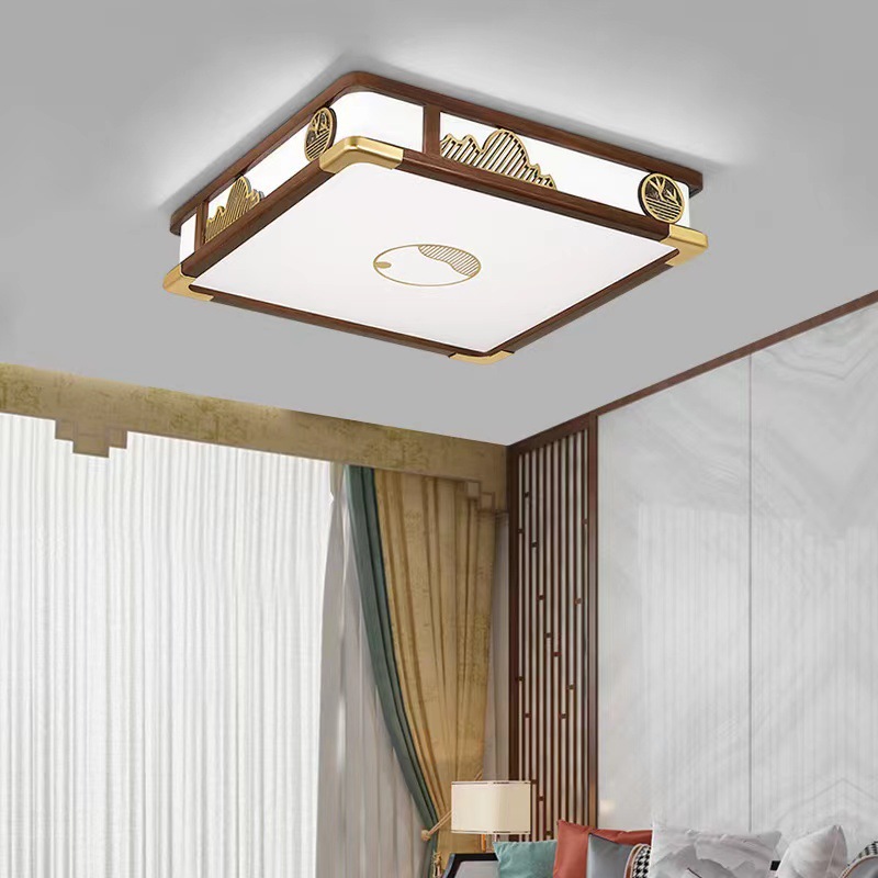 新中式吸顶灯实木客厅灯简约现代中式灯具中国风仿餐厅卧室灯9896详情图3