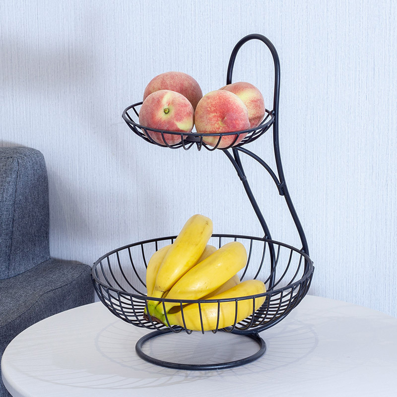 Double-layered fruit platter for home use