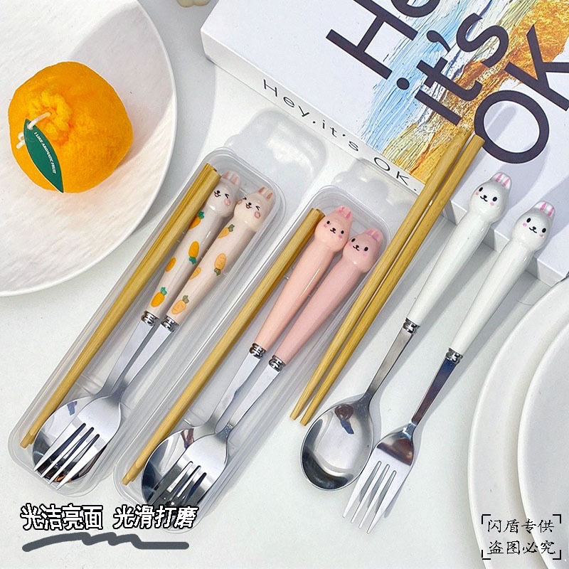 可折叠餐具/便携餐具实物图