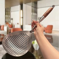 304 stainless steel large slotted spoon household kitchen dumplings spicy hot pot drain scoop large Sichuan pepper leak