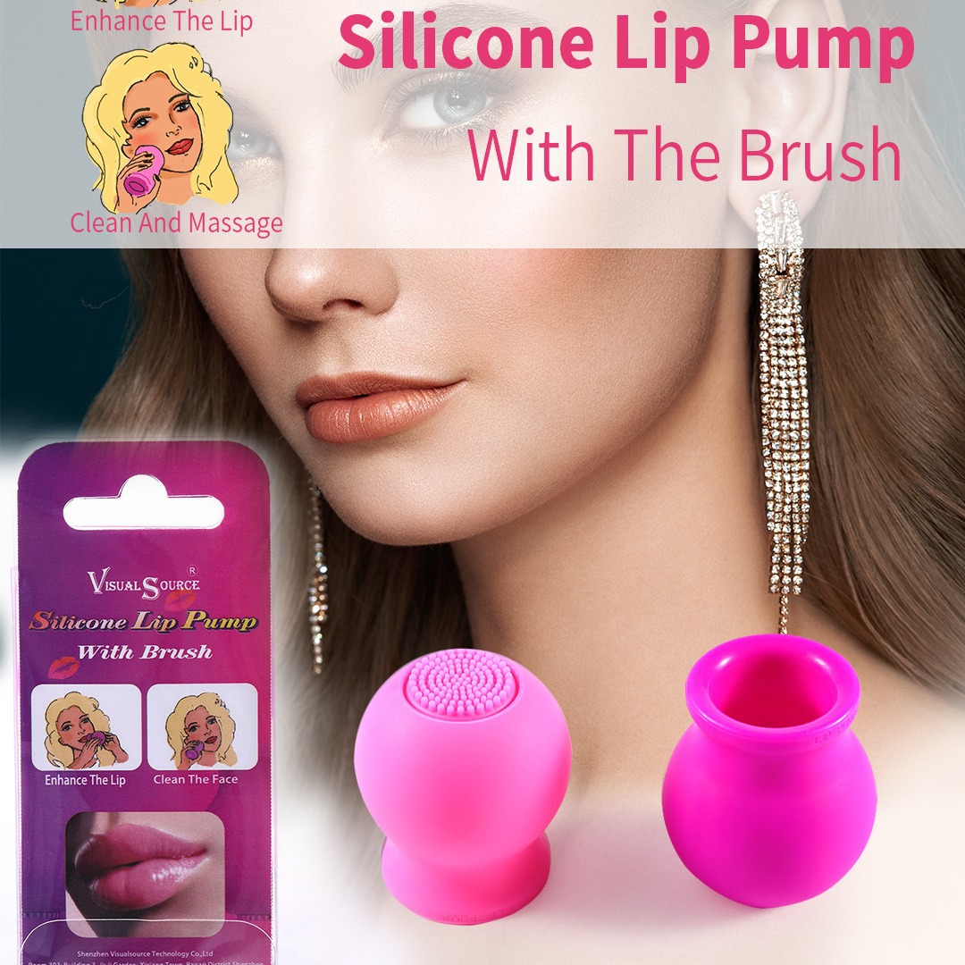 silicone lip pump with the brush Silicone lip beautification device Silicone pump Brush Lip pump is exclusively for foreign trade