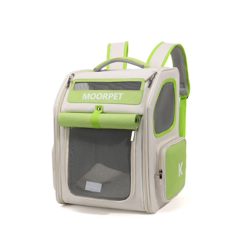 Fabricante de suministro directo bolsa de gato bolsa transpirable multicolor opcional llevar afuera ambos hombros transpirable alto nivel de apariencia mochila de viaje para mascotas Item Picture