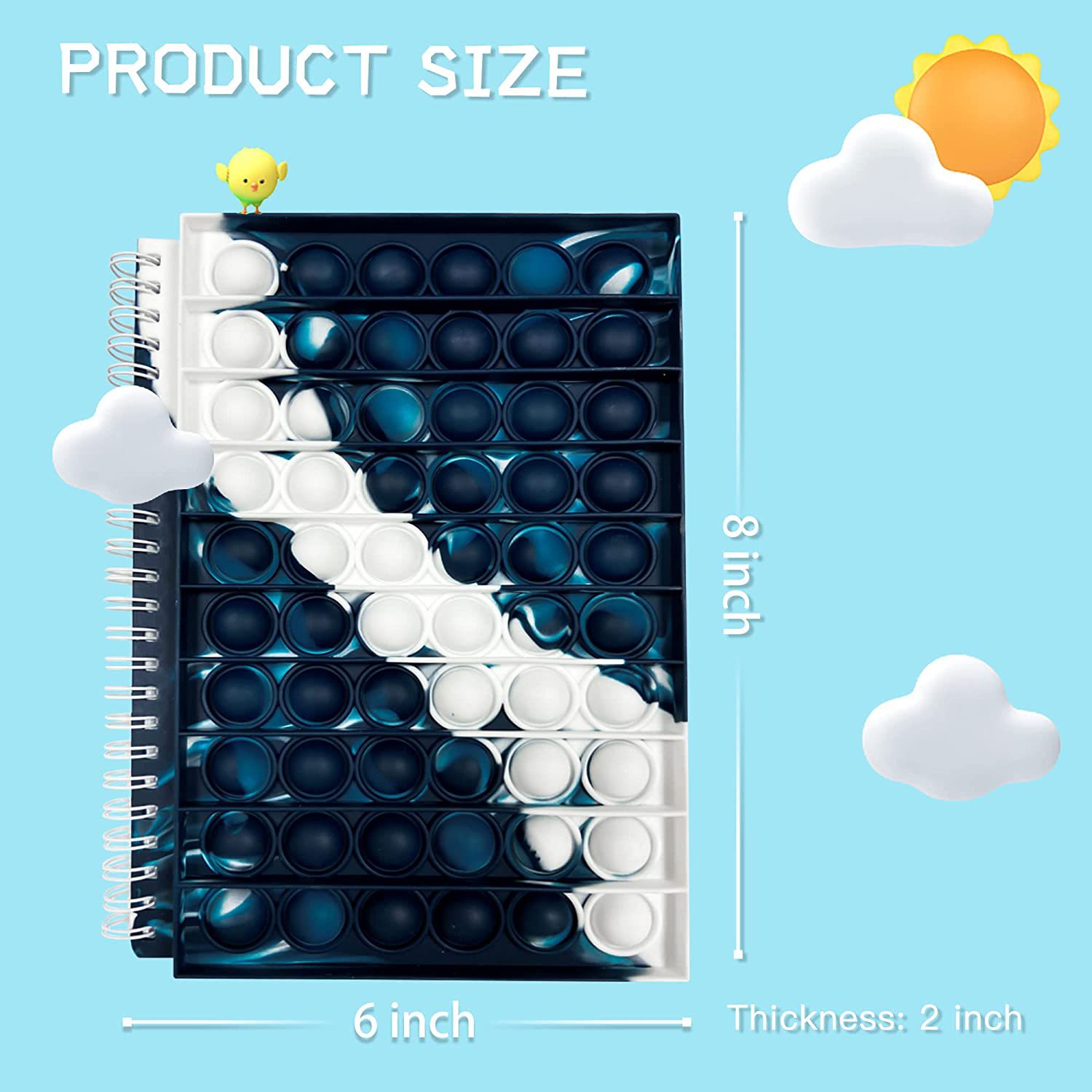 Factory direct sales of customized notebooks, popular silicone notebooks for foreign trade, creative notebooks