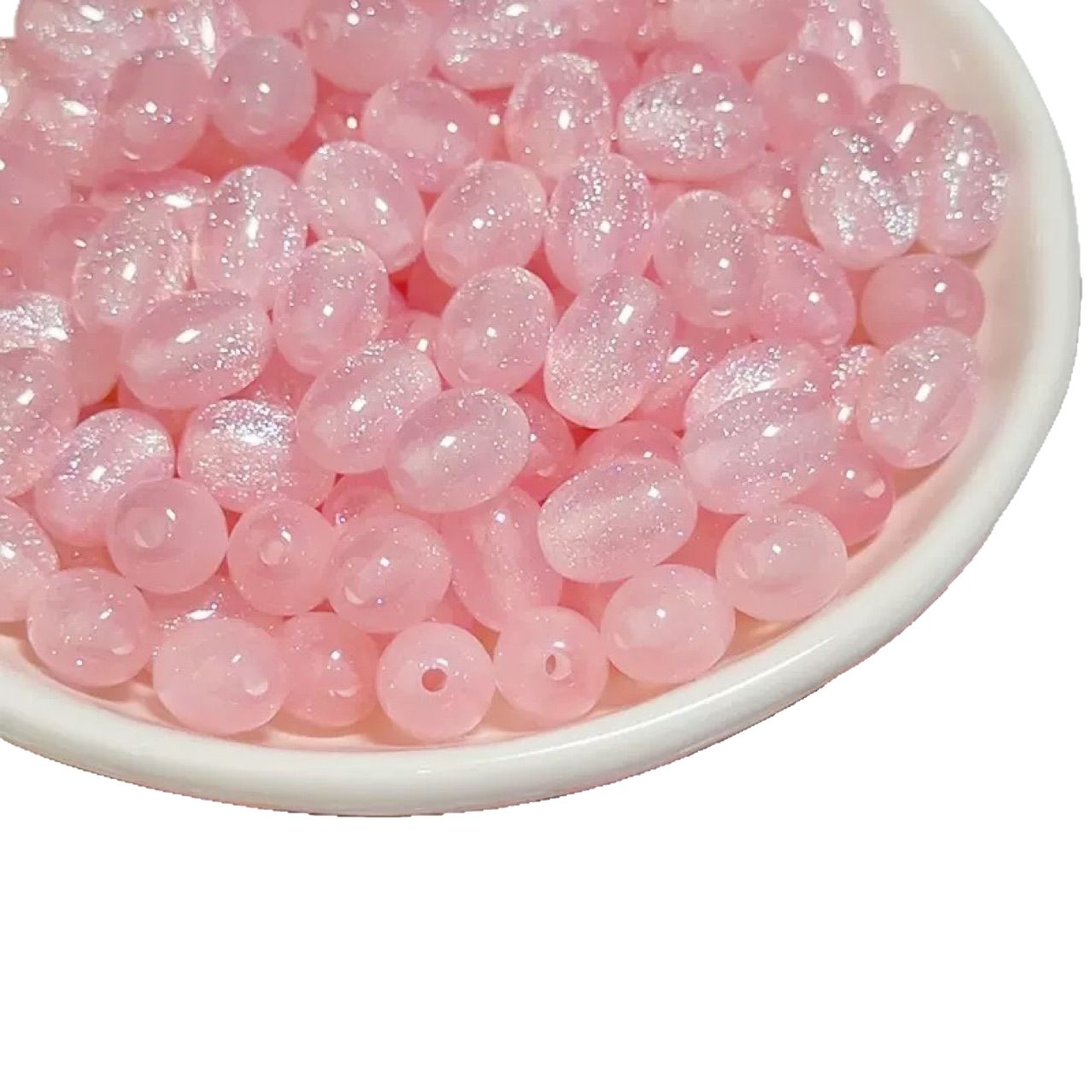 8x11mm starry sky fine sparkling jujube beads, grape beads, resin drum beads, DIY handmade necklace, bracelet, beaded jewelry materials Item Picture