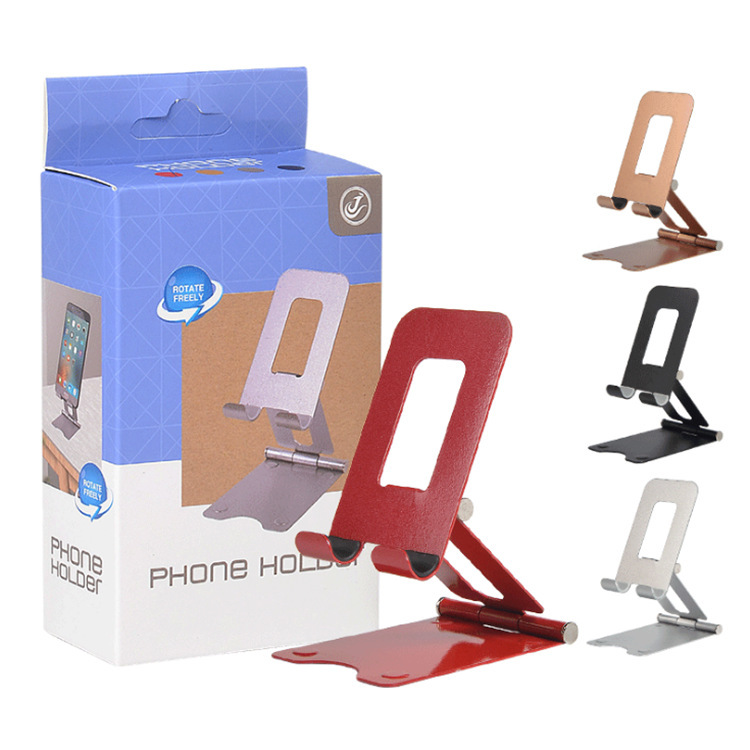 Foldable metal tablet phone stand for lazy people