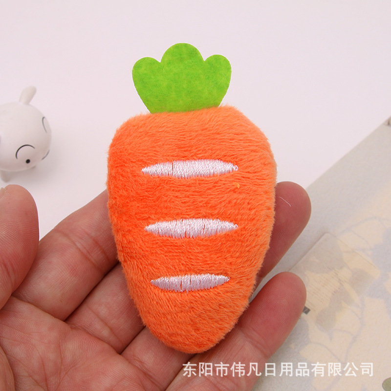 diy cotton-filled accessories of large, medium and small carrot series, creative plush toys, hair bands, brooches and other accessories Specification image