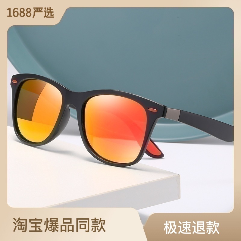 P21运动偏光太阳镜速卖通复古偏光眼镜 男女户外司机墨镜