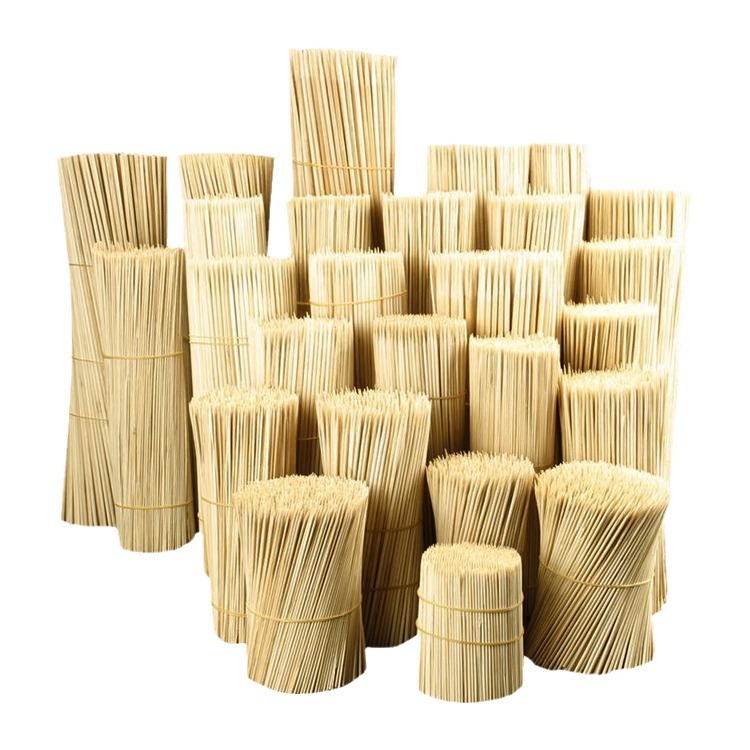 Barbecue bamboo skewers, commercial disposable hot pot chicken and fried skewers, wooden skewers, household sugar-coated haws and cotton candy snack tools Item Picture