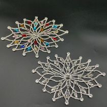 New snowflake welding accessories women's clothing bag hat High-end accessories Luxury corsage decoration