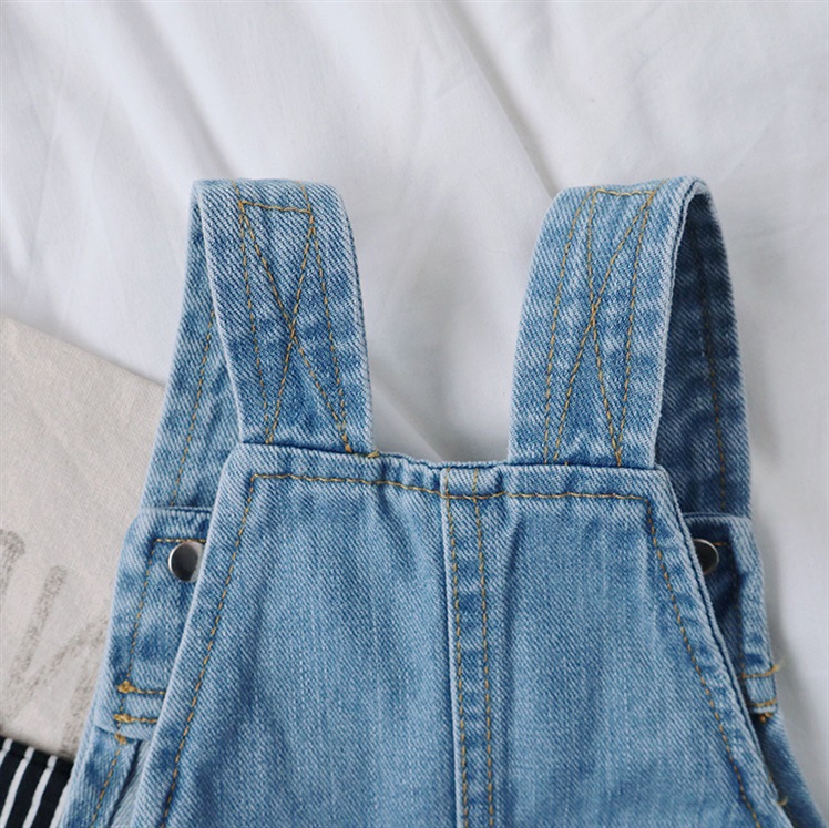 【 Pick Up 】 Korean baby and children's denim overalls and shorts for spring and summer, new styles of casual pants for boys, girls and babies Specification image