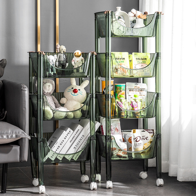 Cart Storage Shelf Bathroom Bathroom Kitchen Bedroom Floor Multi-Layer Storage Shelf Household Multi-Purpose Storage Shelf