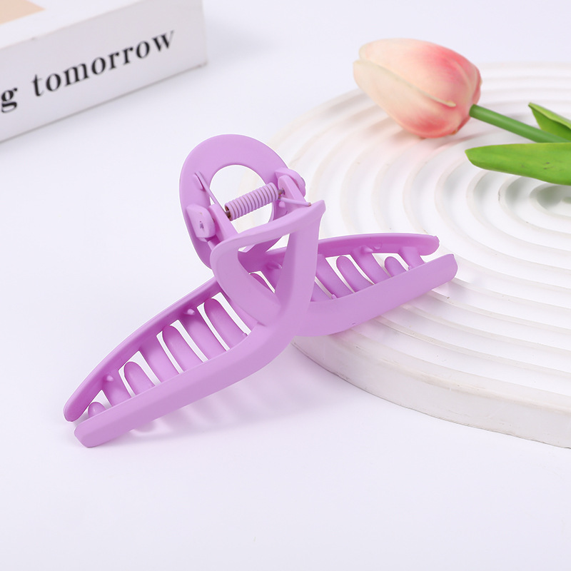 Black Shark Clip Female Cute Hair Clip Hair Quantity Large Hair Grab Back Of Head Pan Hair Clip Fascinator Grab Clip Specification drawing