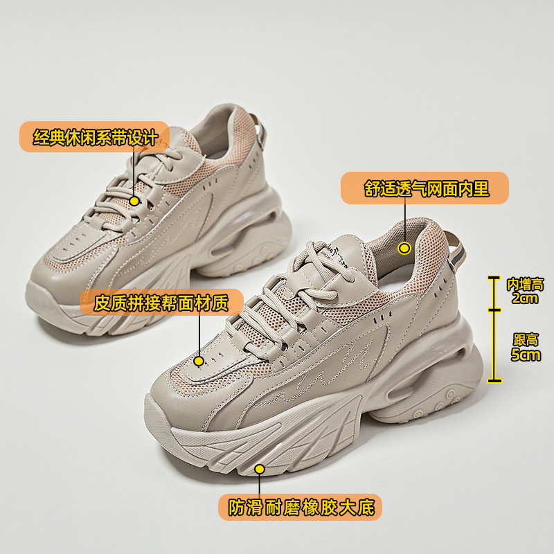 Leather Daddy Shoes Female 2023 Summer New Mesh Surface Breathable Muffin Thick Sole All Casual Sports Shoes Single Shoe Female Application Scenario