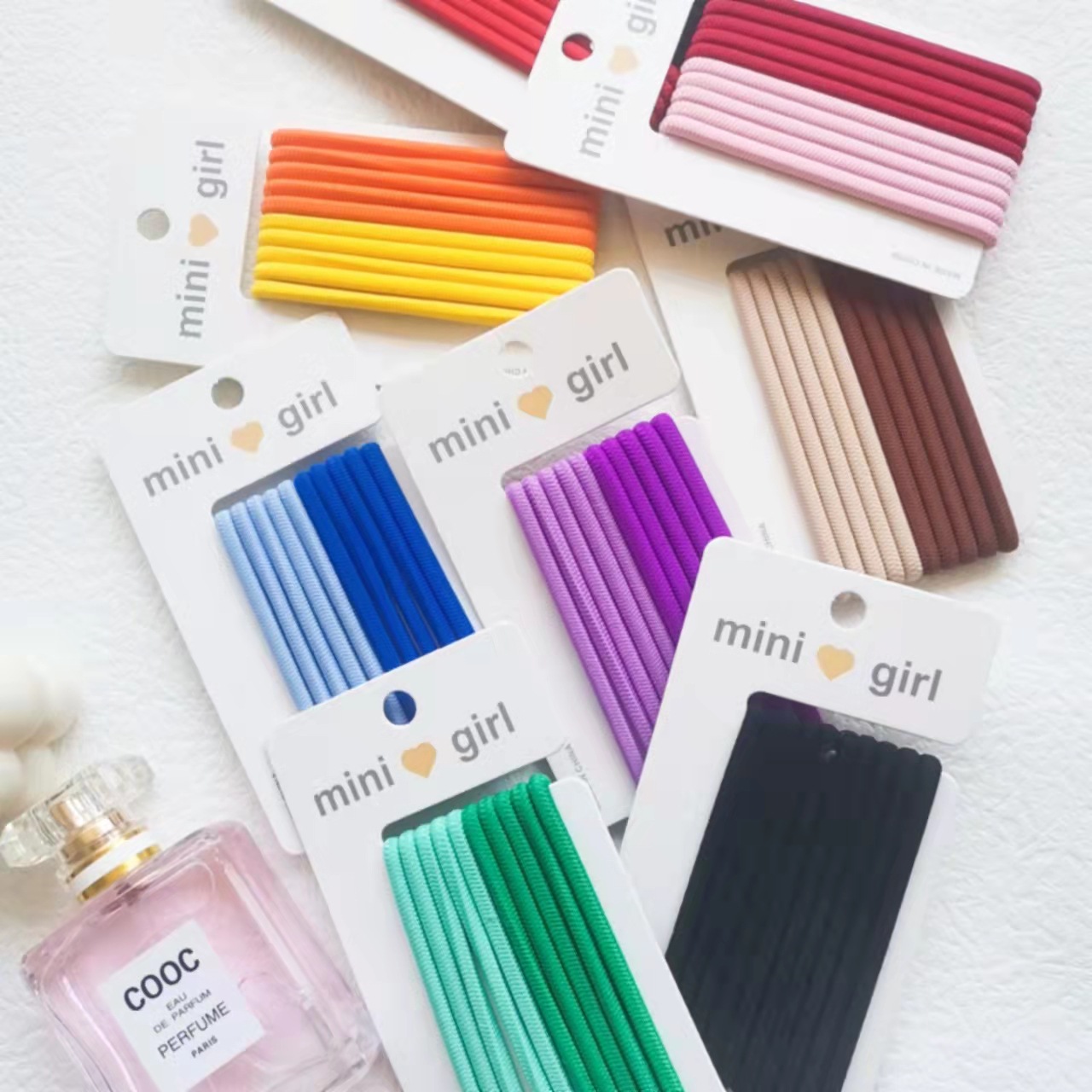 少女心糖果色发绳 简约百搭发圈基础高弹力头绳皮筋扎头发