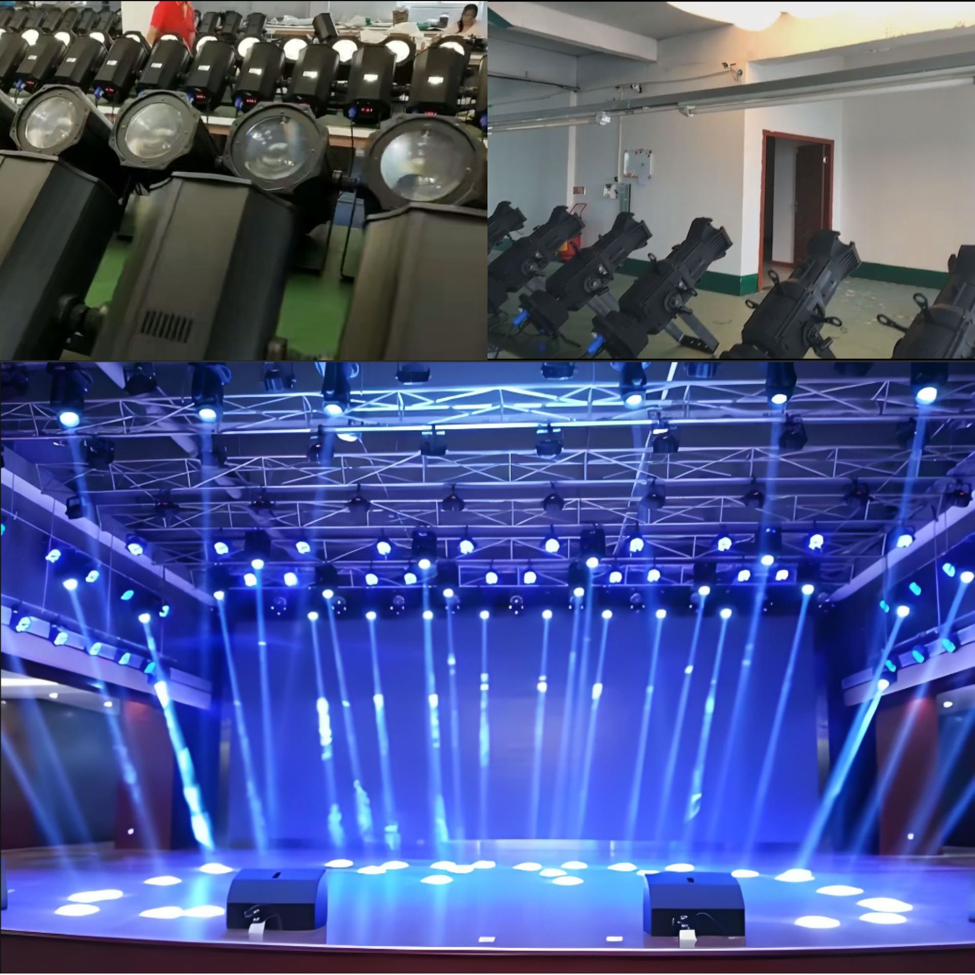 Stage Dmx High-Power Strobe Led Spotlight Outdoor Performance Stage Special Effects 200W Film Spotlight Specification drawing